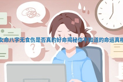 女命八字无食伤是否真的好命揭秘你不知道的命运真相