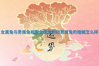 女属兔与男属兔相配 女属兔的和男属兔的婚姻怎么样