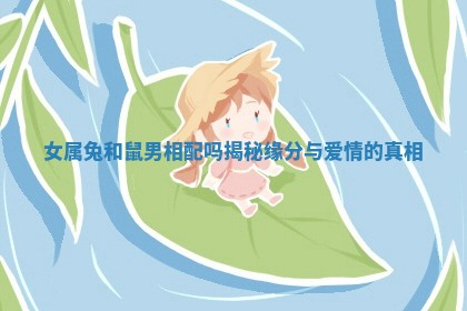 女属兔和鼠男相配吗揭秘缘分与爱情的真相