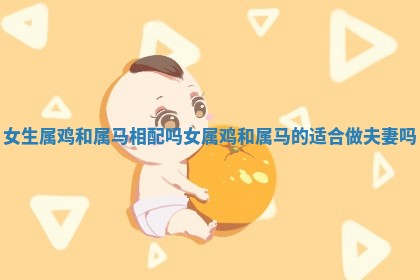 女生属鸡和属马相配吗_女属鸡和属马的适合做夫妻吗