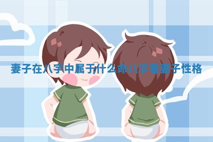 妻子在八字中属于什么命 八字看妻子性格