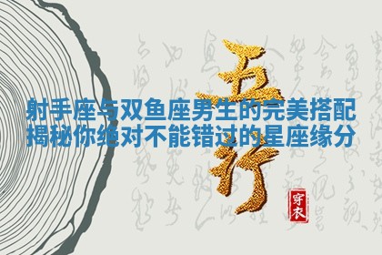 射手座与双鱼座男生的完美搭配揭秘你绝对不能错过的星座缘分