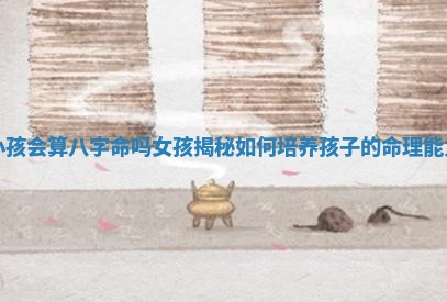 小孩会算八字命吗女孩揭秘如何培养孩子的命理能力