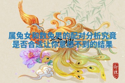 属兔女和数兔男的配对分析究竟是否合适让你意想不到的结果 属兔女和数兔男的配对分析究竟是否合适让你意想不到的结果