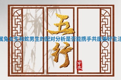 属兔女生和蛇男生的配对分析是否能携手共度美好生活