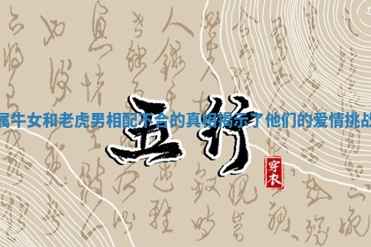 属牛女和老虎男相配不合的真相揭示了他们的爱情挑战