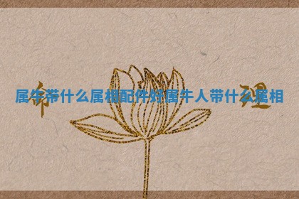 属牛带什么属相配件好_属牛人带什么属相