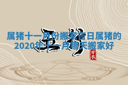 属猪十一月份搬家吉日_属猪的2020年十一月哪天搬家好