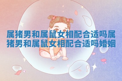 属猪男和属鼠女相配合适吗_属猪男和属鼠女相配合适吗婚姻 属猪男和属鼠女相配合适吗_属猪男和属鼠女相配合适吗婚姻