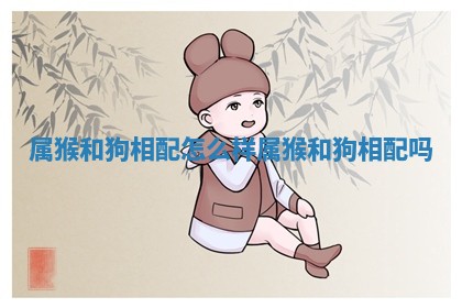 属猴和狗相配怎么样_属猴和狗相配吗