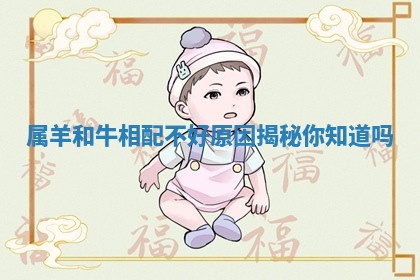 属羊和牛相配不好原因揭秘你知道吗