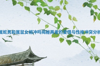 属蛇男和属鼠女相冲吗揭秘两者的爱情与性格冲突分析