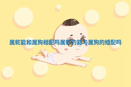 属蛇能和属狗相配吗 属蛇的能与属狗的婚配吗