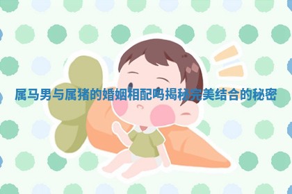 属马男与属猪的婚姻相配吗揭秘完美结合的秘密