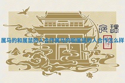 属马的和属鼠的人合作_属马的和属鼠的人合作怎么样