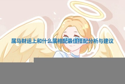 属马财运上和什么属相配最佳搭配分析与建议