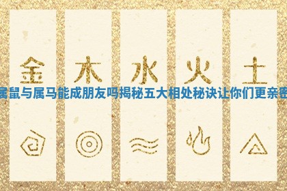 属鼠与属马能成朋友吗揭秘五大相处秘诀让你们更亲密