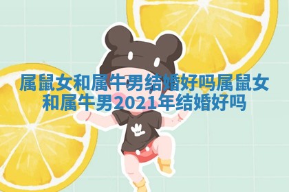 属鼠女和属牛男结婚好吗 属鼠女和属牛男2021年结婚好吗