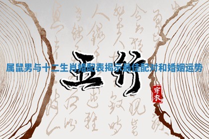 属鼠男与十二生肖婚配表揭示最佳配对和婚姻运势