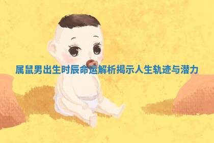 属鼠男出生时辰命运解析揭示人生轨迹与潜力