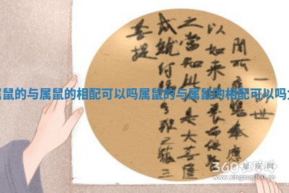 属鼠的与属鼠的相配可以吗_属鼠的与属鼠的相配可以吗女
