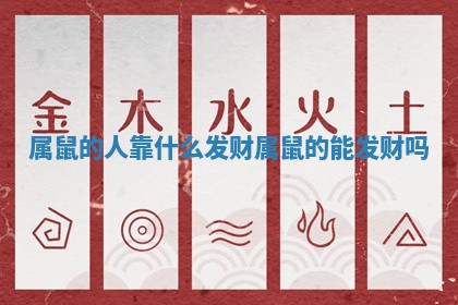 属鼠的人靠什么发财_属鼠的能发财吗