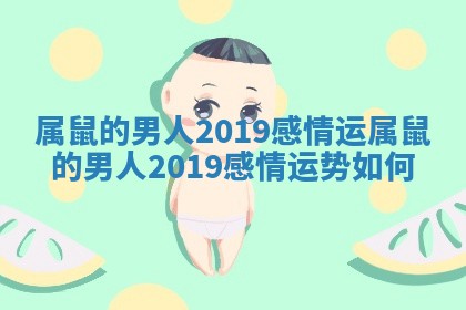 属鼠的男人2019感情运_属鼠的男人2019感情运势如何