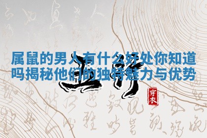 属鼠的男人有什么好处你知道吗揭秘他们的独特魅力与优势