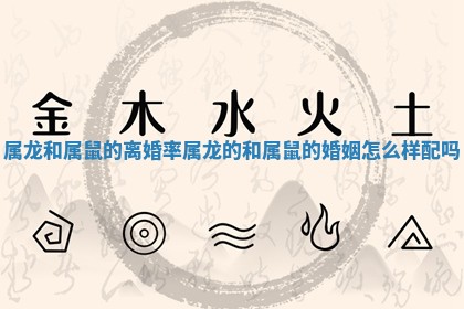 属龙和属鼠的离婚率 属龙的和属鼠的婚姻怎么样配吗