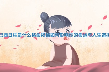 己酉日柱是什么格命揭秘如何影响你的命运与人生选择