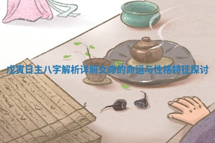 戊寅日主八字解析详解女命的命运与性格特征探讨 戊寅日主八字解析详解女命的命运与性格特征探讨