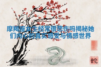 摩羯座女生经常很悲伤吗揭秘她们内心的真实感受与情感世界