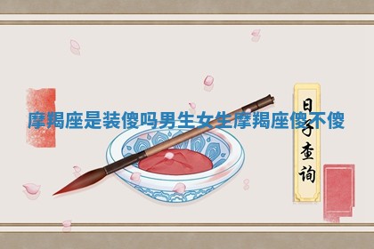 摩羯座是装傻吗男生女生 摩羯座傻不傻