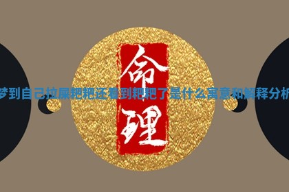 梦到自己拉屎粑粑还看到粑粑了是什么寓意和解释分析