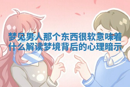 梦见男人那个东西很软意味着什么解读梦境背后的心理暗示