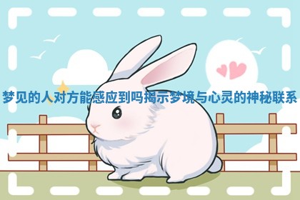 梦见的人对方能感应到吗揭示梦境与心灵的神秘联系