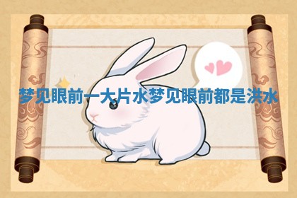 梦见眼前一大片水 梦见眼前都是洪水