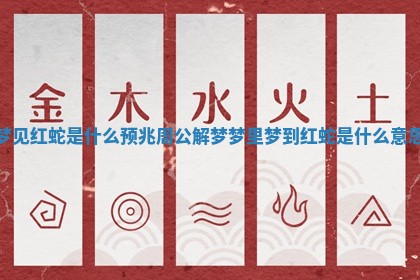 梦见红蛇是什么预兆周公解梦_梦里梦到红蛇是什么意思