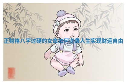 正财格八字过硬的女命如何逆袭人生实现财运自由