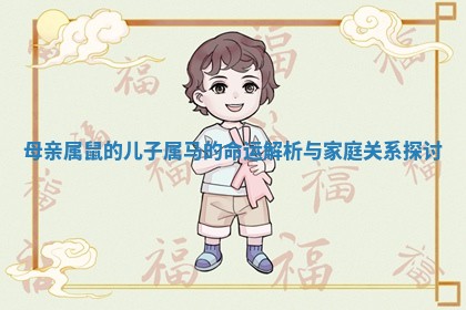 母亲属鼠的儿子属马的命运解析与家庭关系探讨