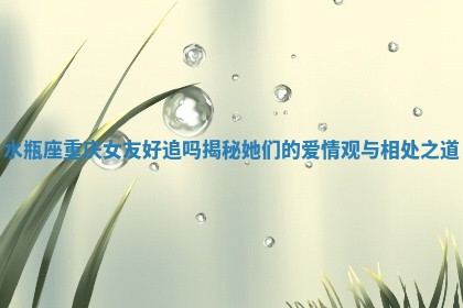 水瓶座重庆女友好追吗揭秘她们的爱情观与相处之道