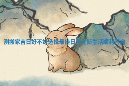 测搬家吉日好不好选择最佳日子让新生活顺利开启
