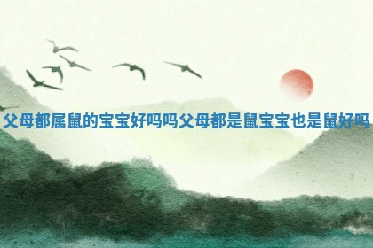 父母都属鼠的宝宝好吗吗 父母都是鼠宝宝也是鼠好吗