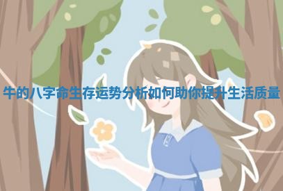 牛的八字命生存运势分析如何助你提升生活质量