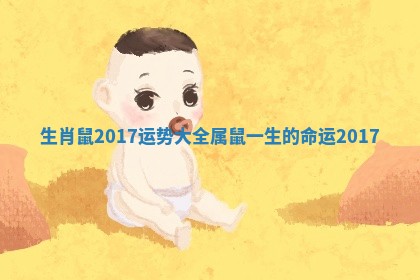 生肖鼠2017运势大全_属鼠一生的命运2017