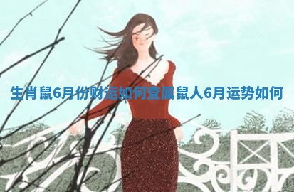 生肖鼠6月份财运如何查_属鼠人6月运势如何 生肖鼠6月份财运如何查_属鼠人6月运势如何