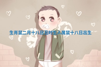 生肖鼠二月十八日丑时生人 属鼠十八日出生