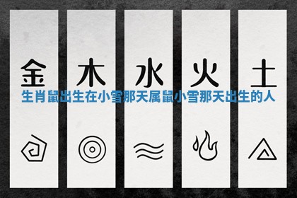 生肖鼠出生在小雪那天 属鼠小雪那天出生的人