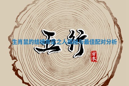 生肖鼠的结婚命定之人揭秘与最佳配对分析