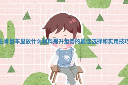 生肖鼠车里放什么材料提升运势的最佳选择和实用技巧 生肖鼠车里放什么材料提升运势的最佳选择和实用技巧